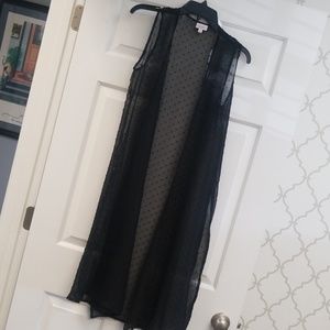 Lularoe black mesh joy size xs